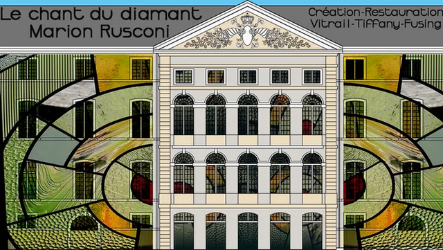 Démonstration du métier de vitrailliste au Grenier d'Abondance